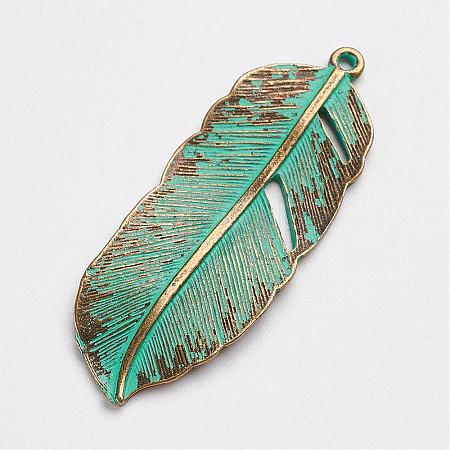 Tibetan Style Alloy Pendants PALLOY-F187-05ABG-1