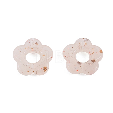 Marbled Stone Style Opaque Acrylic Beads LS-OACR-G009-06B-1