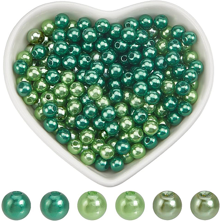 Saint Patrick's Day Acrylic/ABS Plastic Imitation Pearl OACR-SP0001-66A-02-1