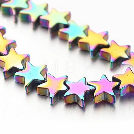 Electroplate Non-magnetic Synthetic Hematite Bead Strands G-F300-24B-02-1