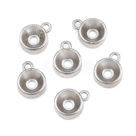 304 Stainless Steel Charm Rhinestone Settings SA-CBAC865-01C-P-1