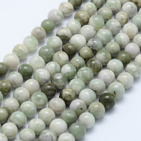 Natural Peace Jade Beads Strands G-I206-20-6mm-1