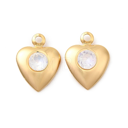Brass Glass Charms KK-P340-09G-02-1