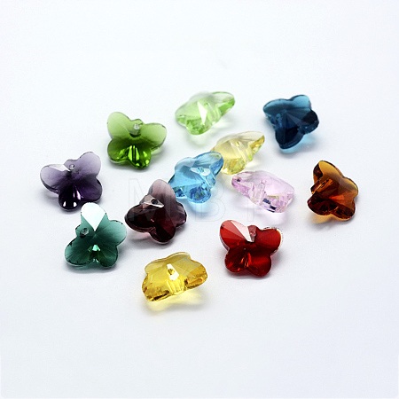 Transparent Glass Pendants GLAA-P037-02-M-1