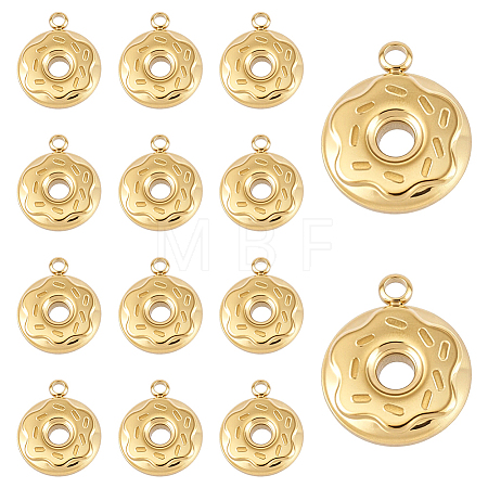 14Pcs 304 Stainless Steel Charms STAS-BC0004-26-1