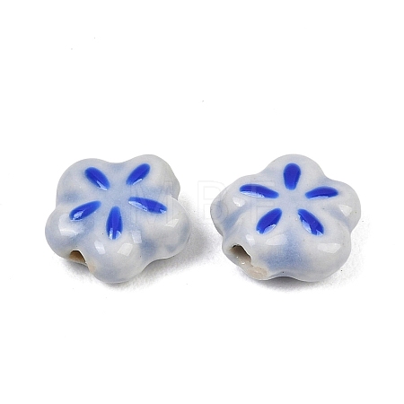 Handmade Porcelain Enamel Beads PORC-G016-07K-1