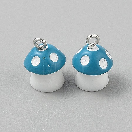 Opaque Resin Pendants LS-CRES-WH0017-07P-02-1