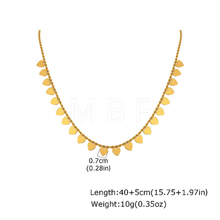 304 Stainless Steel Mini Multiple Charm Necklaces for Women WGEADAB-01-1