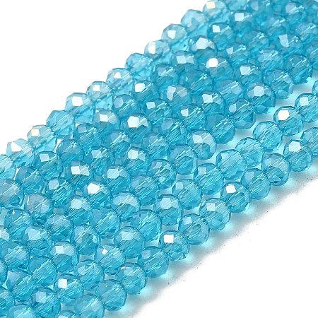Electroplate Glass Beads Strands LS-EGLA-D020-3x2mm-41-1