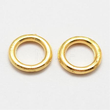 Alloy Closed Jump Rings PALLOY-P119-04G-1
