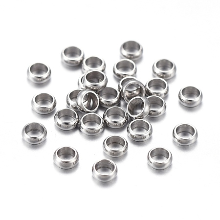 Tarnish Resistant 201 Stainless Steel Spacer Beads STAS-K200-07P-E-1