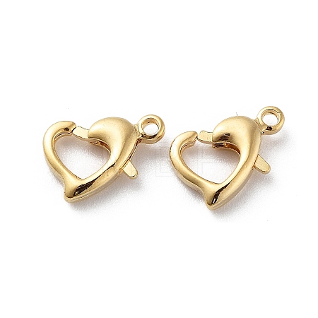 Brass Lobster Claw Clasps KK-G479-03G-1