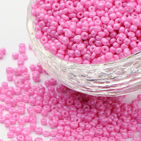 Baking Paint Glass Seed Beads SEED-US0003-3mm-K2-1