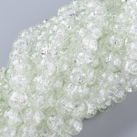 8MM Clear Crackle Glass Round Beads Strands for DIY Jewelry X-CCG-Q001-8mm-01-1