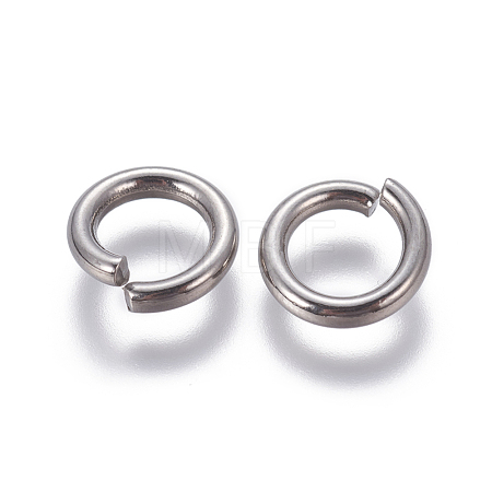 Non-Tarnish 304 Stainless Steel Open Jump Rings X-STAS-G190-16P-1