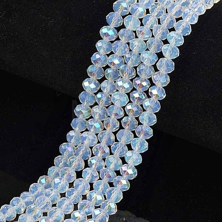 Electroplate Glass Beads Strands EGLA-A034-J1mm-L07-1