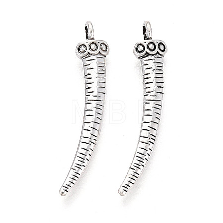Tibetan Style Alloy Pendants TIBEP-T054-12AS-1