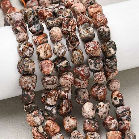 Natural Leopard Skin Jasper Beads Strands G-B161-A03-1