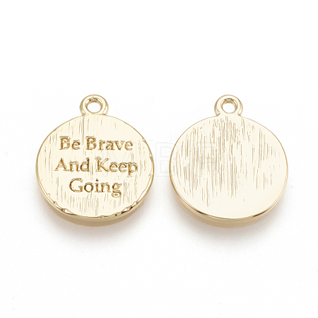 Brass Charms KK-T020-85G-1