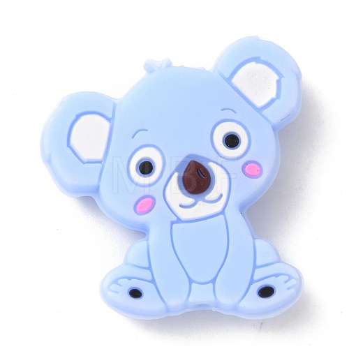 Koala Silicone Beads SIL-WH0002-80F-1