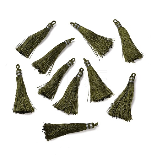 Nylon Tassel Big Pendants FIND-Z002-01H-1