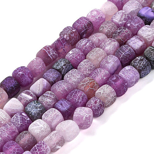 Natural Weathered Agate Beads Strands G-NH0038-01E-1