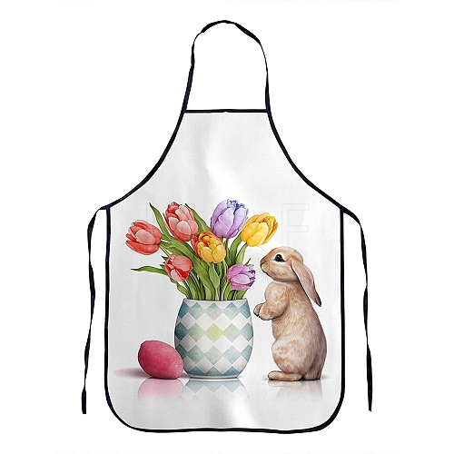 Easter Theme Polyester Sleeveless Apron PW-WG26712-10-1