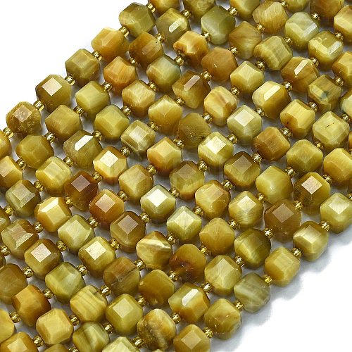 Natural Golden Tiger Eye Beads Strands G-K389-A15-01-1