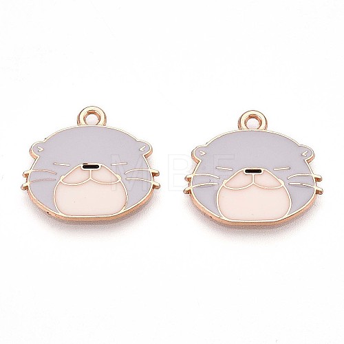 Alloy Enamel Pendants ENAM-T022-02A-01-1