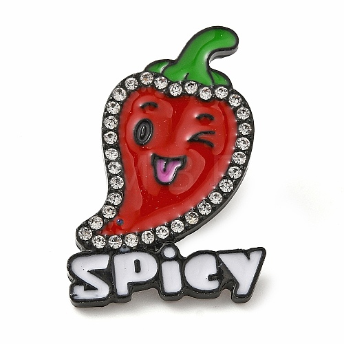 Spicy Hot Chili Pepper Alloy Enamel Pins JEWB-U009-09D-1