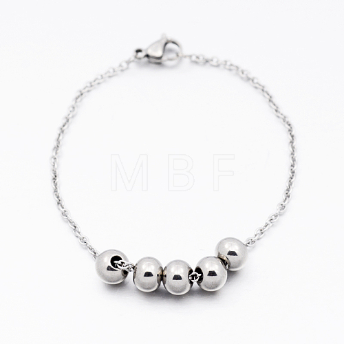 Trendy 304 Stainless Steel Bracelets BJEW-F138-01P-1