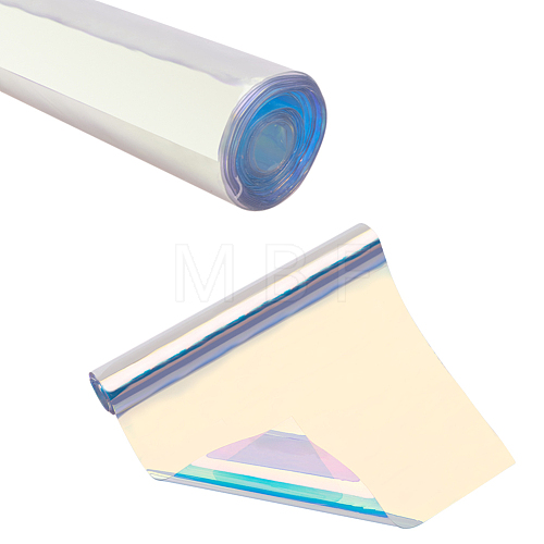 Clear Glitter PVC Vinyl Fabrics DIY-WH0100-A-01-1