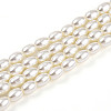 Baking Paint Pearlized Glass Pearl Bead Strands HY-T002-01C-02-3