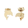 PVD Vacuum Plating 304 Stainless Steel Stud Earrings for Women EJEW-A048-45A-G-2