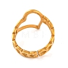 Ion Plating(IP) 304 Stainless Steel Hollow Heart Open Cuff Finger Rings for Women RJEW-S414-15B-G-3