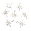 Zinc Alloy Rhinestone Pendants ALRI-WH0001-09P-1
