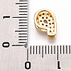 Brass Micro Pave Cubic Zirconia Charms KK-N254-217G-P-3