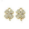 UV Plating Alloy Rhinestone Pendants FIND-B039-02G-02-1