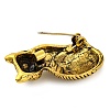 Cute Cat Alloy Brooch Pin JEWB-Z031-09AG-3