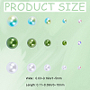 Resin Rhinestone and ABS Cabochons Sets RESI-WH0029-51C-2