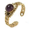 Natural Amethyst Finger Rings RJEW-U027-01G-05-1