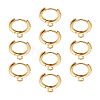 Eco-Friendly Brass Earring Hoops Findings KK-TA0007-40-18