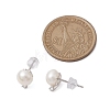 Natural Pearl Ear Studs EJEW-P286-54P-3