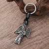Vintage 304 Stainless Steel Angel Maria Keychains MY5098-2