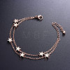 SHEGRACE Chic Titanium Steel Multi-strand Bracelets JB265B-3