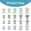300Pcs 15 Styles Flat Round Sew on Rhinestone Montee Beads STAS-TA0006-18-4