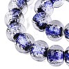 Handmade Foil Glass Beads Strands FOIL-Q002-01A-01-3