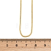 1MM Brass Box Chain Adjustable Slider Necklaces KK-H533-10A-G-5