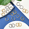20Pcs 2 Colors 304 Stainless Steel Hoop Earrings EJEW-SC0001-84-5