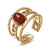 304 Stainless Steel Cuff Open Rings RJEW-F213-03G-6